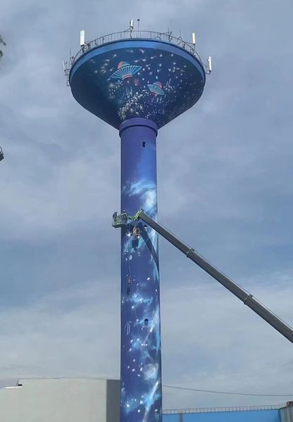 煙囪美化、煙囪彩繪