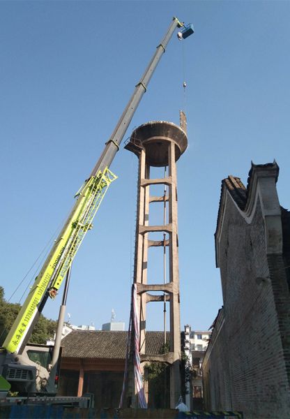 煙囪拆除，水塔拆除