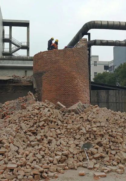 煙囪拆除，水塔拆除