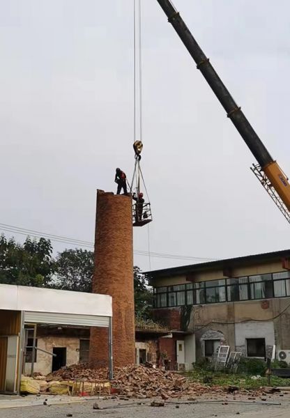 煙囪拆除，水塔拆除