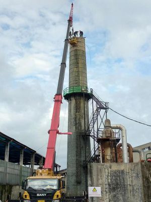 煙囪拆除，水塔拆除