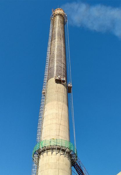 煙囪維修、煙囪加固